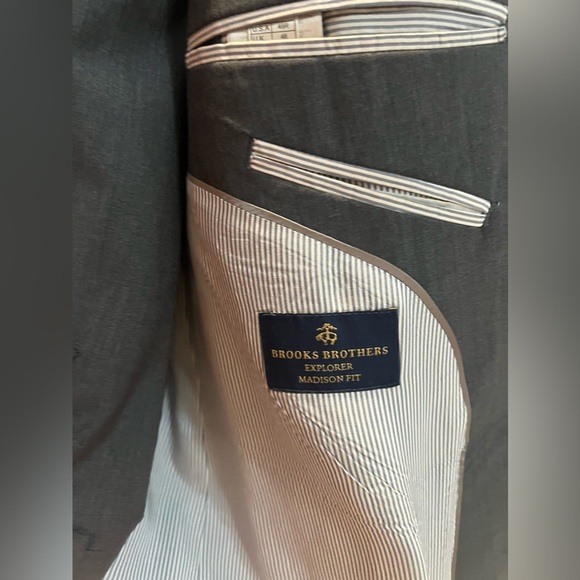 Brooks Brothers gray suit jacket. - Picture 2 of 12